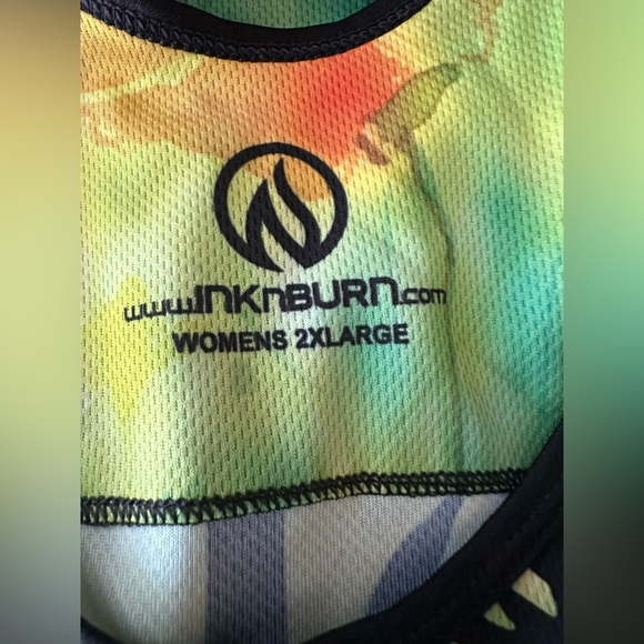 InknBurn Tech Shirt, Motion Tank, Racerback, Size: 2XL, EUC - Picture 3 of 4